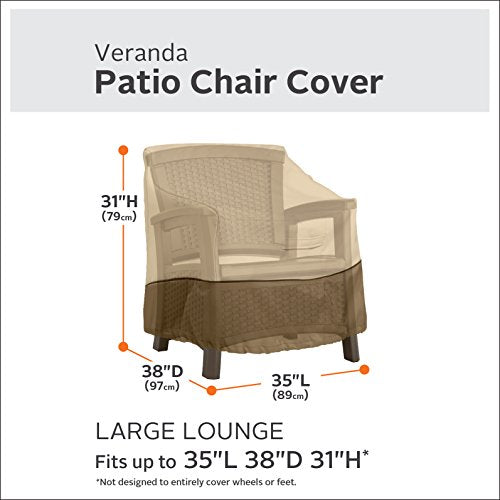 Classic Accessories Veranda Cover For Hampton Bay Spring Haven Wicker Patio Lounge Chairs, Patio Furniture Covers