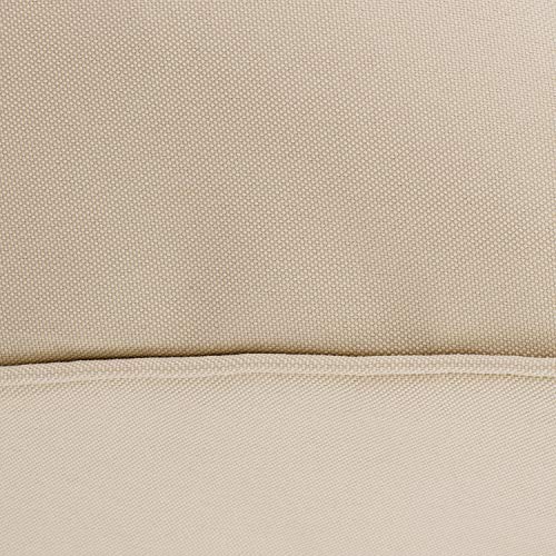 Classic Accessories Montlake FadeSafe Water-Resistant 44 x 20 x 3 Inch Outdoor Chair Cushion Slip Cover, Patio Furniture Cushion Cover, Antique Beige, Patio Furniture Cushion Covers