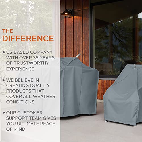Classic Accessories Storigami Easy Fold Water-Resistant 64 Inch BBQ Grill Cover, Goat Tan