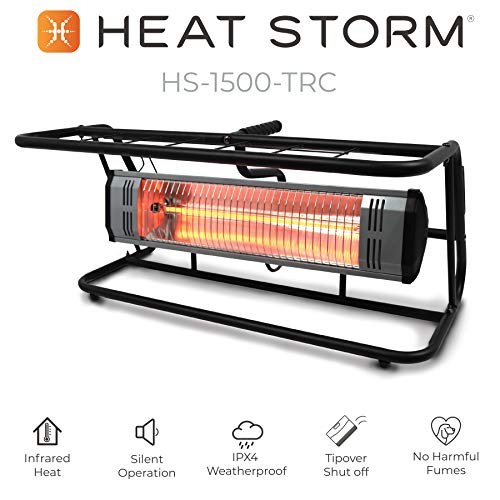 Heat Storm HS-1500-TRC Infrared Space Heater, 13 ft Cord, Black
