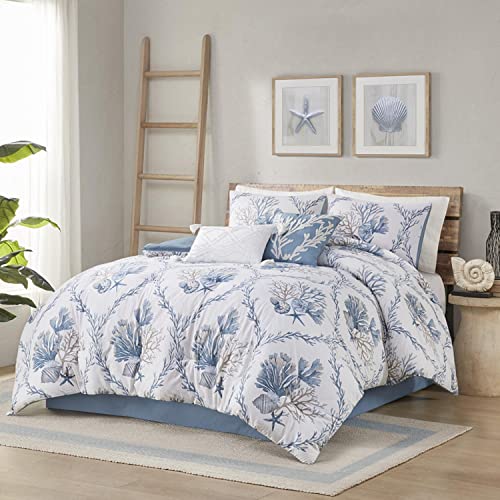 Harbor House Full 6 Piece Cotton Comforter Set with Throw Pillows HH10-1837