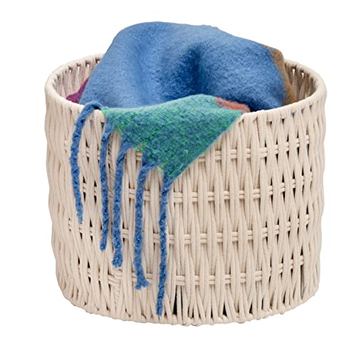 Honey-Can-Do 3pc Cozy Weave Basket, White STO-08747 White