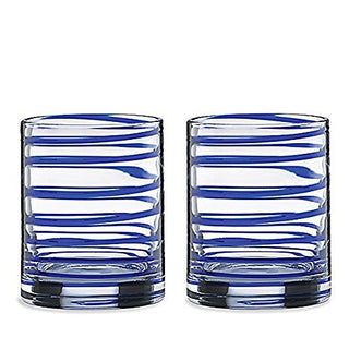 Kate Spade Charlotte Street 2-Piece Dof Glass Set, 1.85 LB, Blue