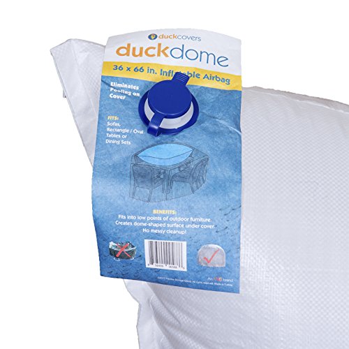 Duck Covers DD3670 Rectangular Duck Dome, 36 x 70 Inch Airbag for Outdoor Furniture, 36" L x 70" W, White