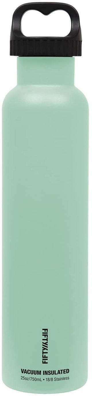 FIFTY/FIFTY 25oz Double-Wall Vacuum-Insulated Sport Bottle - Cool Mint
