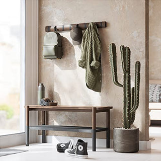 Umbra Flip Wall Mounted Floating Rack – Modern, Sleek, Space-Saving Hanger with Retractable Hooks to Hang Coats