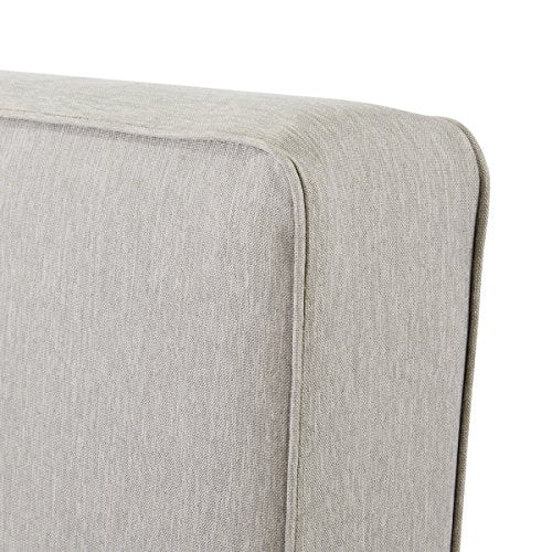 Classic Accessories Montlake FadeSafe Water-Resistant 21 x 21 x 5 Inch Square Outdoor Seat Cushion Slip Cover, Patio Furniture Chair Cushion Cover, Heather Grey, Patio Furniture Cushion Covers