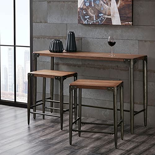 INK+IVY Caden 3 Piece Console Table and Counter Stool Set II120-0421