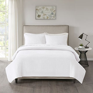 Otto 3 Piece Coverlet Set White King/Cal King