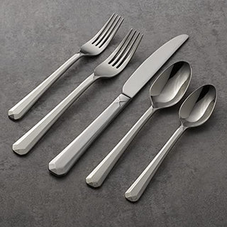 Oneida Chroma 65 Piece Fine Flatware Set, Service for 12 , 18/10 Stainless Steel, Silverware Set, Dishwasher Safe