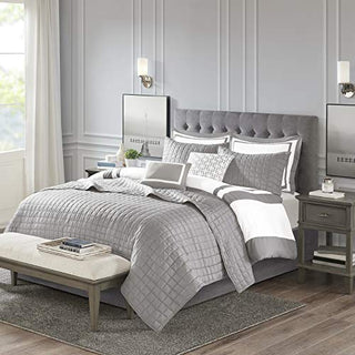 Madison Park Comforter Quilt Combo Set - Modern Luxury Design, All Season Down Alternative Bedding, Matching Shams