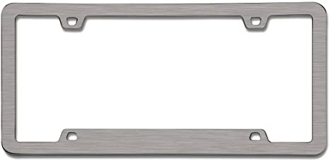 Cruiser Accessories 15190 Neo Sport License Plate Frame, Brushed Nickel