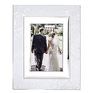 Lenox Silver Peony 5" X 7" Frame, 2.35 LB, Metallic
