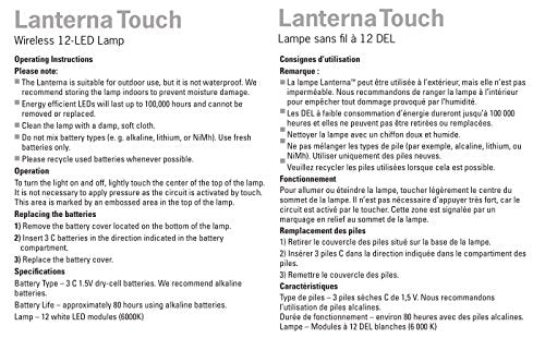 LIGHT IT! By Fulcrum, 24411-108 Lanterna Touch, White, Single pack
