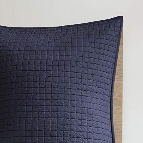 Urban Habitat Cotton Comforter Set-Tufts Pompom Design All Season Bedding, Matching Shams, Decorative Pillows, Twin/Twin XL, Brooklyn, Jacquard Indigo