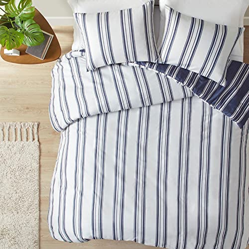 Clean Spaces Cobi Polyester Microfiber Printed Duvet Set with Navy Finish