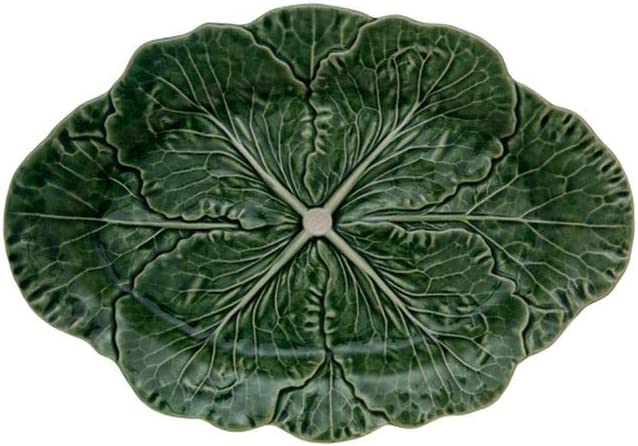 Bordallo Pinheiro Cabbage 2 serving piece set - Green