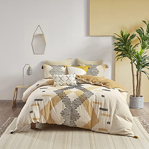 Global Inspired Cotton Comforter Set with Yellow Finish II10-1113