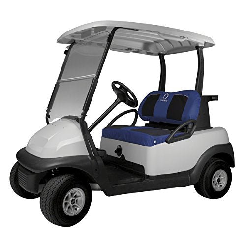 Classic Accessories Fairway Golf Cart Neoprene Paneled Bench Seat Cover, Navy