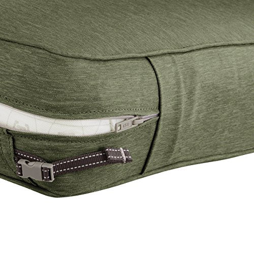Classic Accessories Montlake FadeSafe Patio Seat Cushion Slip Cover, Light Charcoal, 23&
