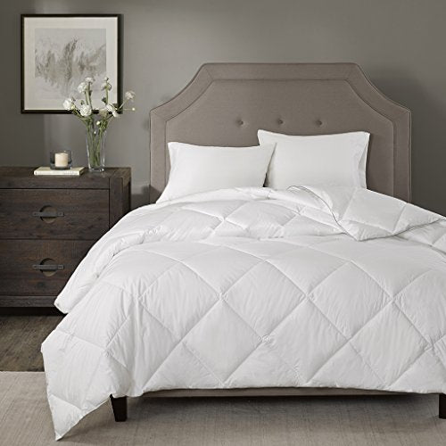 Madison Park Signature MPS10-100 1000 Thread Count Cotton Blend Down Alternative Comforter, Full/Queen, White