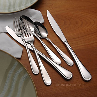 Oneida Flight Everyday Flatware Dinner Forks, Set of 4