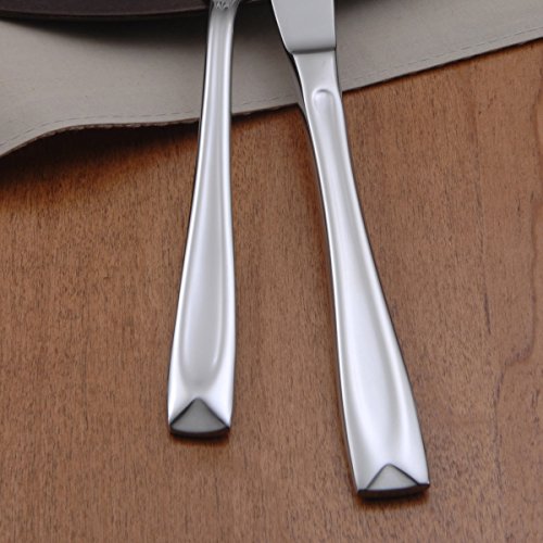 Oneida Lincoln 20 Piece Everyday Flatware, Service for 4, 18/0 Stainless Steel, Silverware Set, Dishwasher Safe, Silver