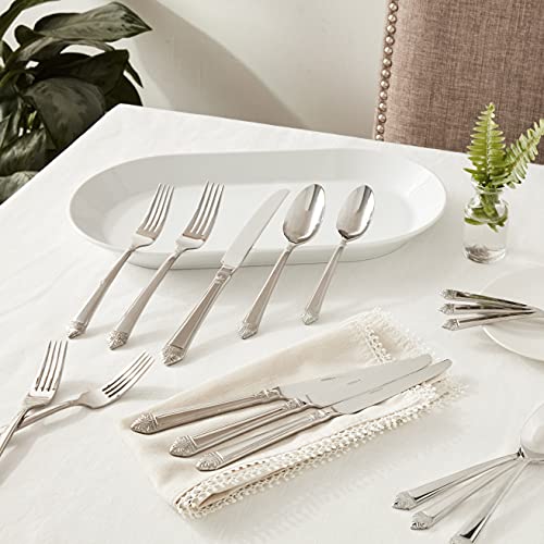 Oneida Eave 20 Piece Everyday Flatware, Service for 4, 18/0 Stainless Steel, Silverware Set