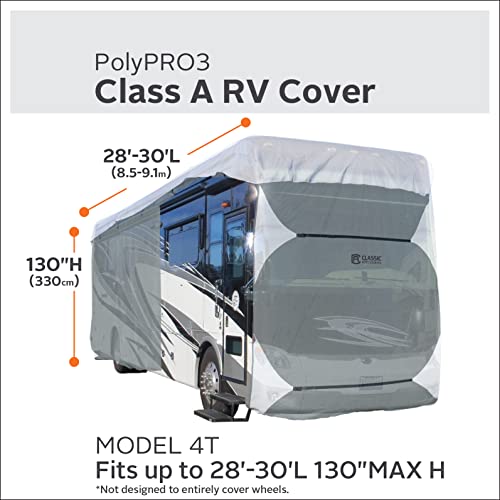 Classic Accessories Over Drive PolyPRO 3 Deluxe Class A RV Cover, Fits 28&