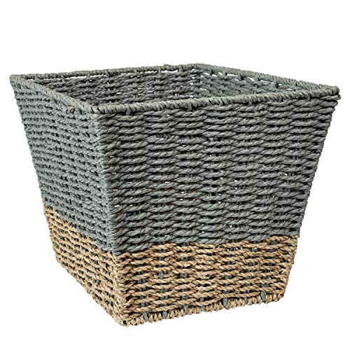 Honey-Can-Do STO-08401 Baskets, Natural, Blue/Grey