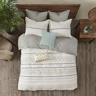Breathable 100% Cotton Duvet Set, Trendy Design, All Season Bedding, Cover for Comforter, Matching Shams