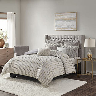 MADISON PARK SIGNATURE Polyester Jacquard 8 Piece Comforter Set