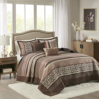 Madison Park Quilt Traditional Jacquard Luxe Design All Season, Coverlet Bedspread Lightweight Bedding Set, Shams