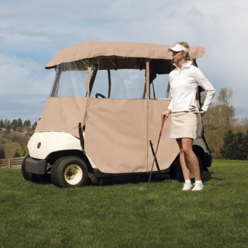 Classic Accessories Fairway 4-Sided Deluxe 2-Person Golf Cart Enclosure, 72072