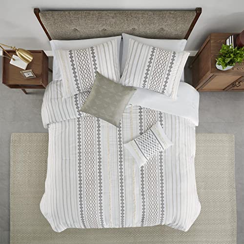 510 DESIGN Adina Polyester Printed 5-Piece Comforter Set with White 5DS10-0245