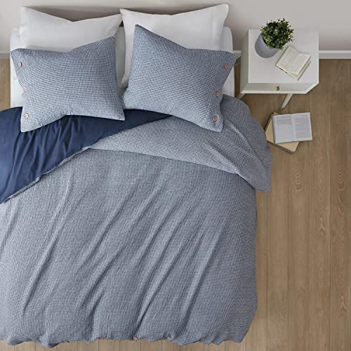 Clean Spaces Cotton Rayon from Bamboo Duvet Set with Blue Finish CSP12-1474