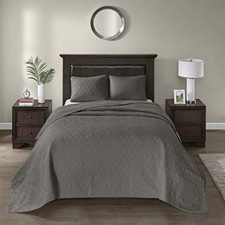 Madison Park Quebec Reversible Damask Design, Double Sided Quilting All Season