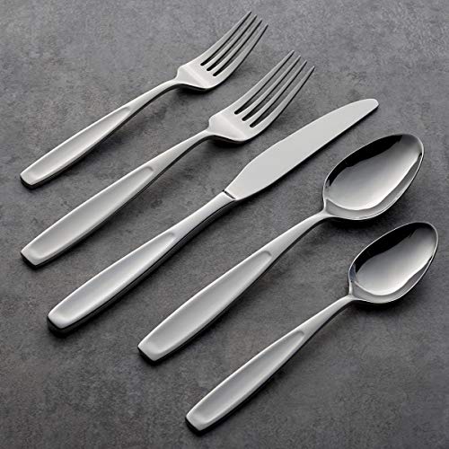 Oneida Ethan 20 Piece Everyday Flatware Set, Service for 4, 18/0 Stainless Steel