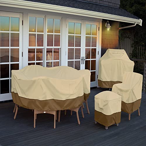 Classic Accessories Veranda Water-Resistant 60 Inch Square Patio Table Cover, Outdoor Table Cover