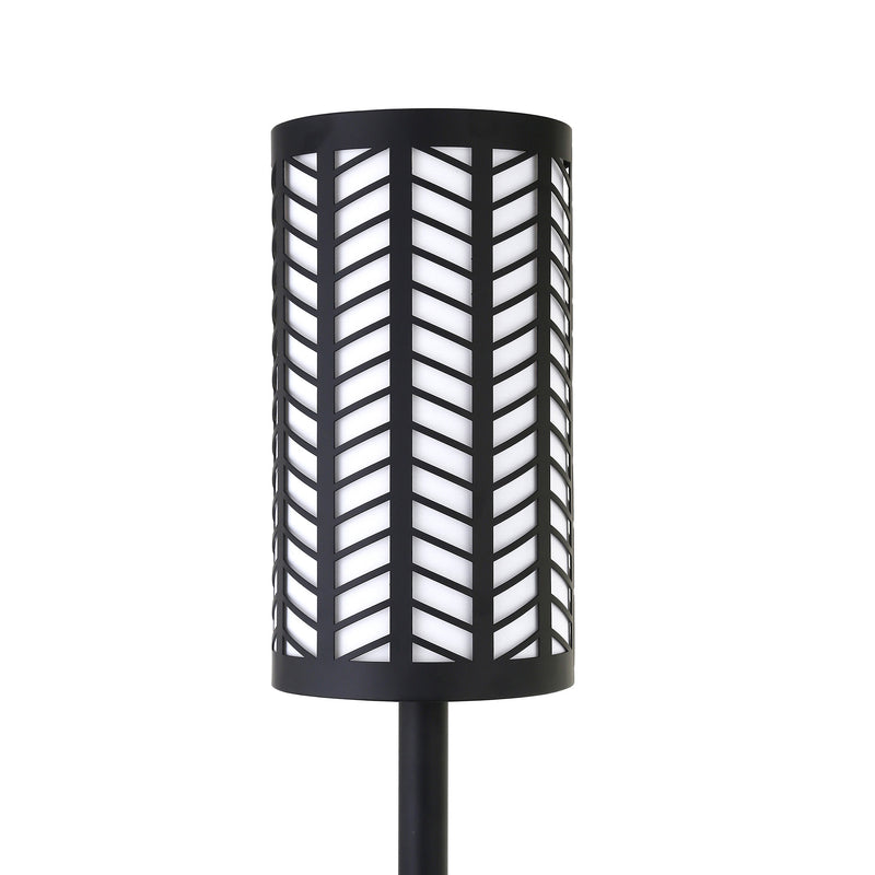 Home Outfitters 63" Black Torchiere Floor Lamp With Black Drum Shade