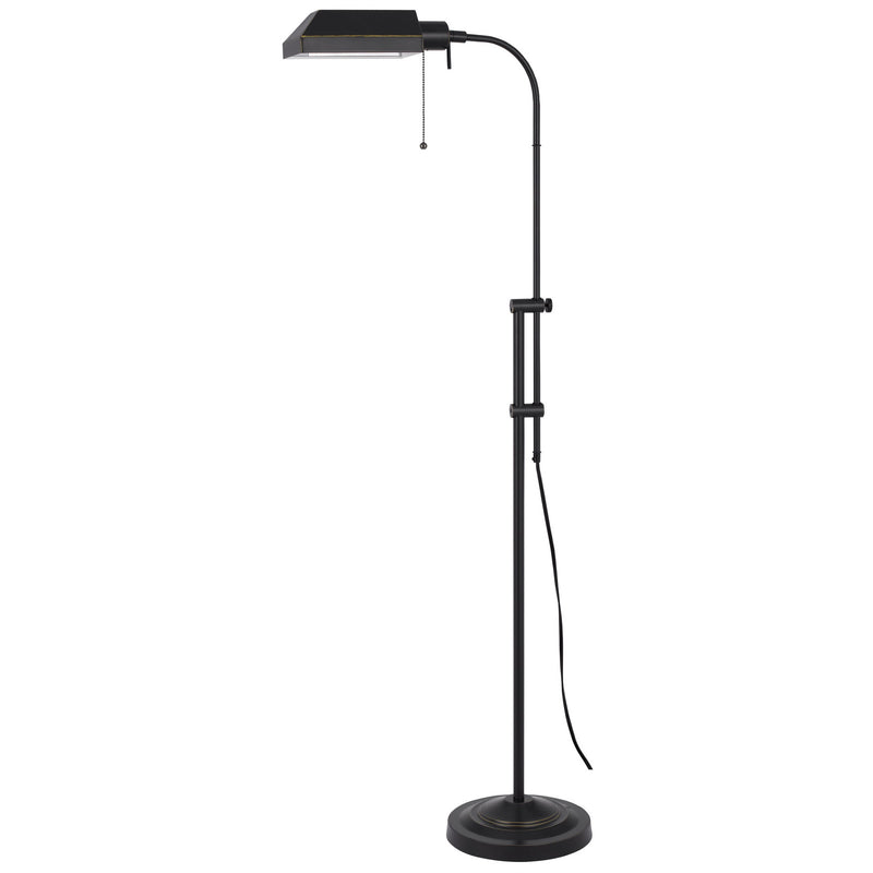 Home Outfitters 57" Bronze Adjustable Traditional Shaped Floor Lamp With Bronze Square Shade