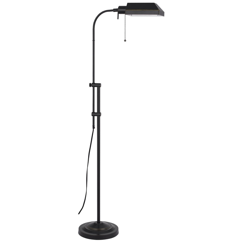 Home Outfitters 57" Bronze Adjustable Traditional Shaped Floor Lamp With Bronze Square Shade