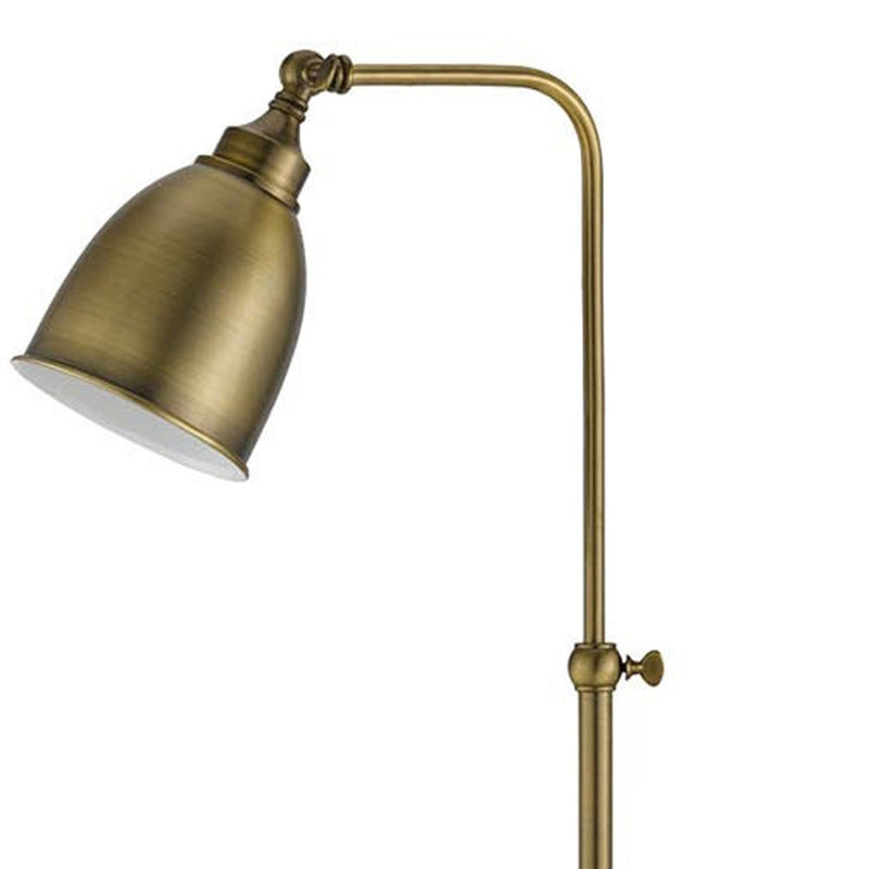 Home Outfitters 62" Bronze Adjustable Traditional Shaped Floor Lamp With Bronze Dome Shade