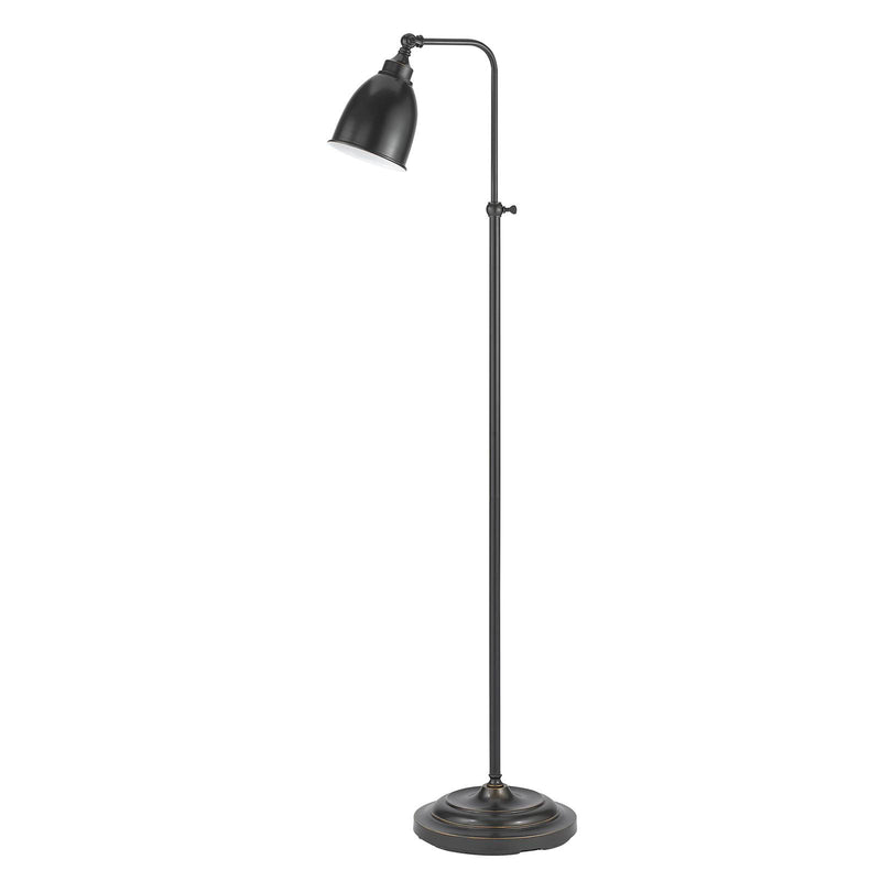 Home Outfitters 62" Bronze Adjustable Traditional Shaped Floor Lamp With Bronze Dome Shade