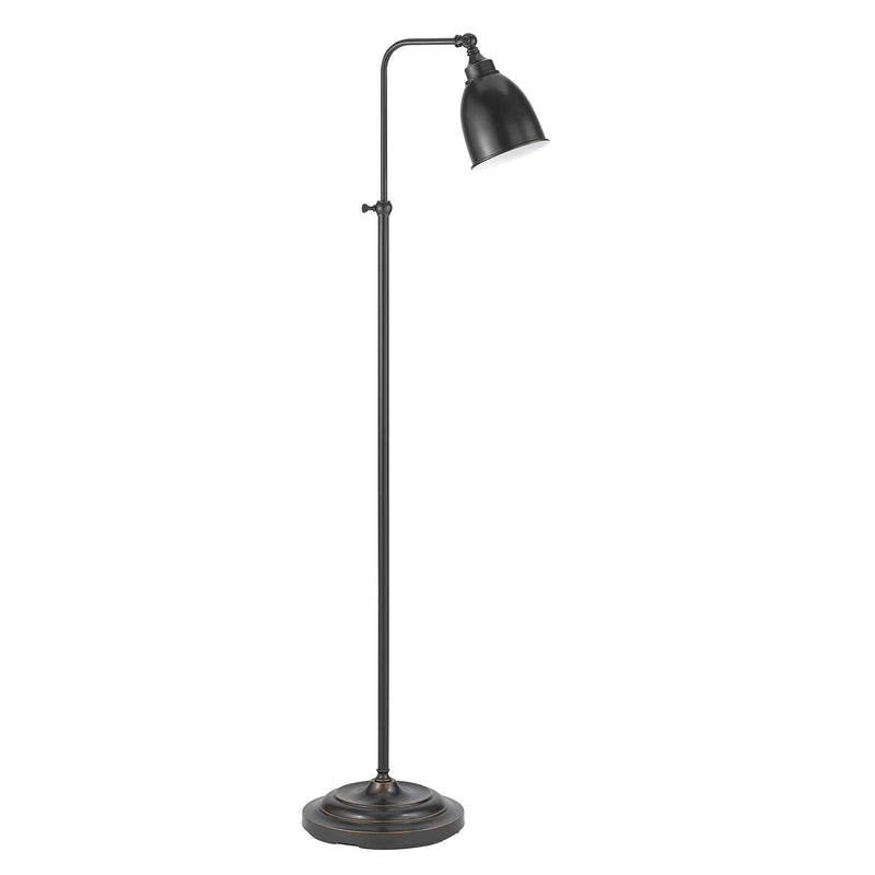 Home Outfitters 62" Bronze Adjustable Traditional Shaped Floor Lamp With Bronze Dome Shade