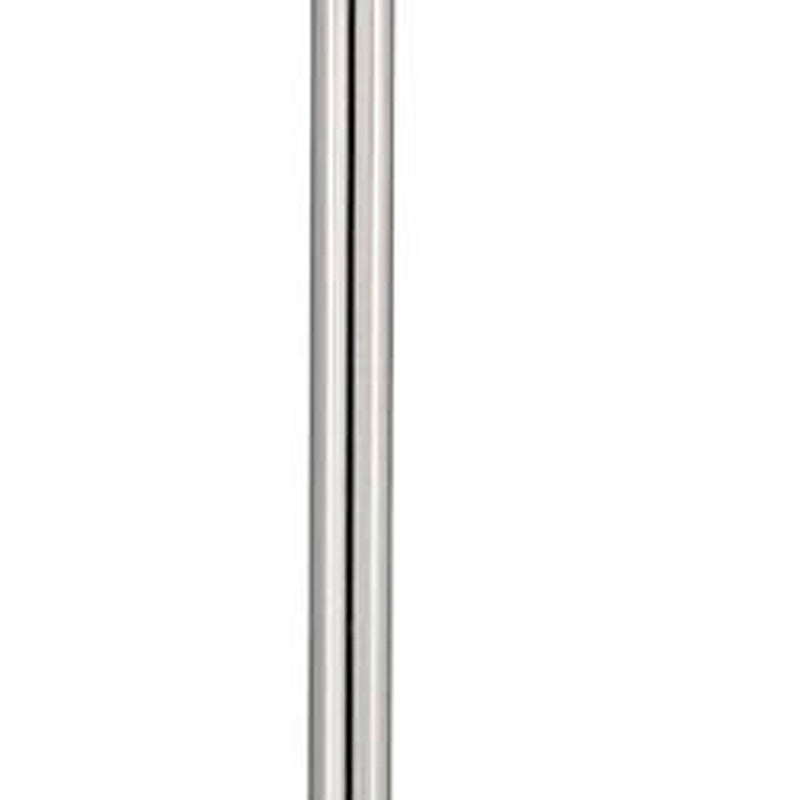 Home Outfitters 60" Nickel Traditional Shaped Floor Lamp With White Square Shade