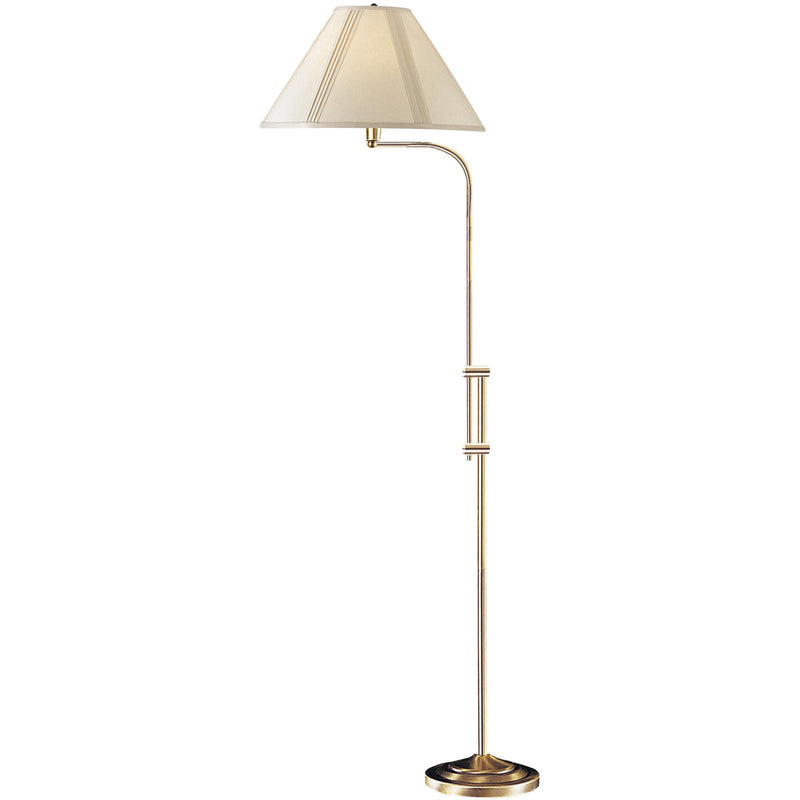 Home Outfitters 68" Bronze Adjustable Traditional Shaped Floor Lamp With Beige Empire Shade