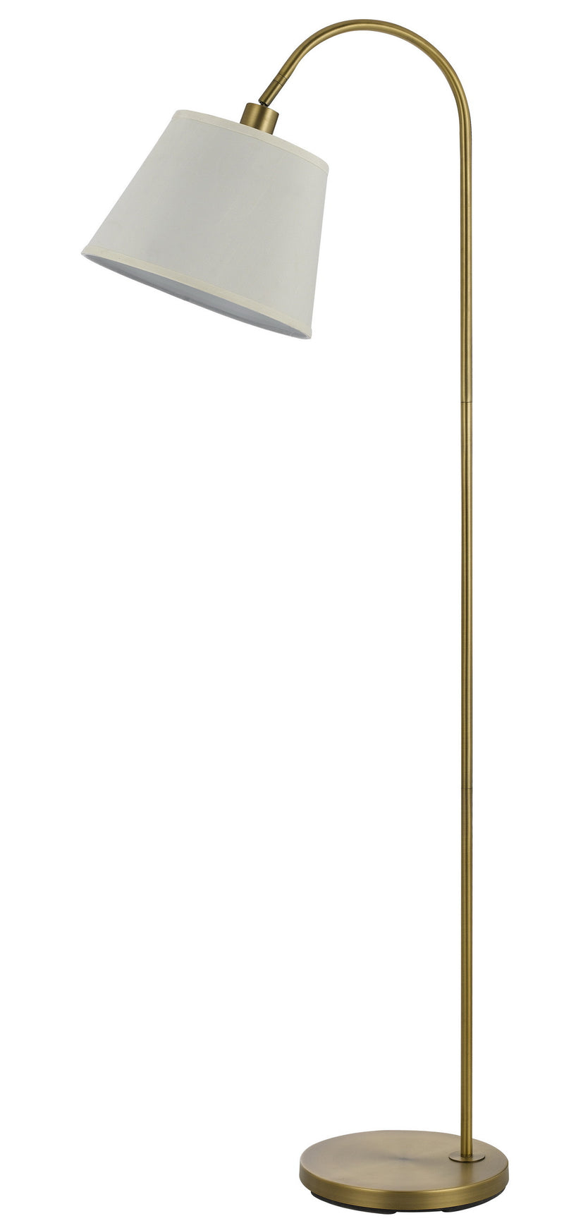 Home Outfitters 60" Bronze Traditional Shaped Floor Lamp With White Empire Shade