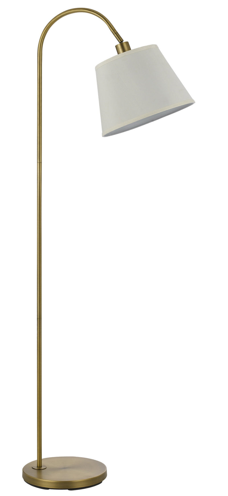 Home Outfitters 60" Bronze Traditional Shaped Floor Lamp With White Empire Shade