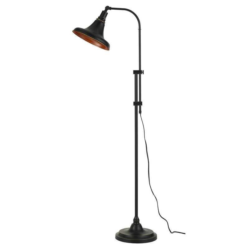 Home Outfitters 58" Bronze Adjustable Traditional Shaped Floor Lamp With Bronze Dome Shade